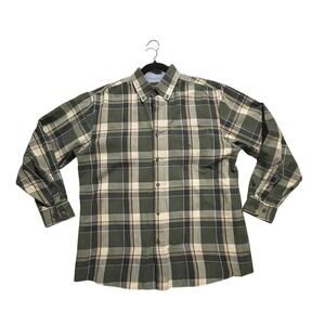 Bit & Bridle Men’s M Long Sleeve Button Down Shirt - Plaid - Western Style - EUC